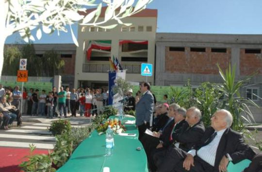 Inaugurazione nuova scuola intervento del Dirigente Scolastico Prof. A. Caliri